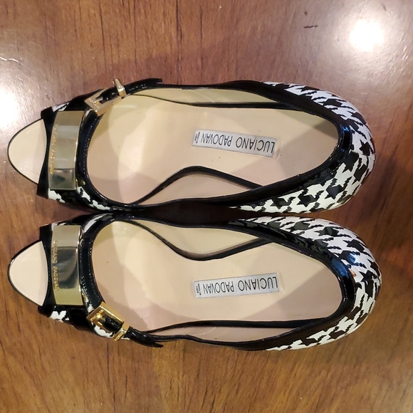 *SALE* Luciano Padovan houndstooth heels - Picture 10 of 10